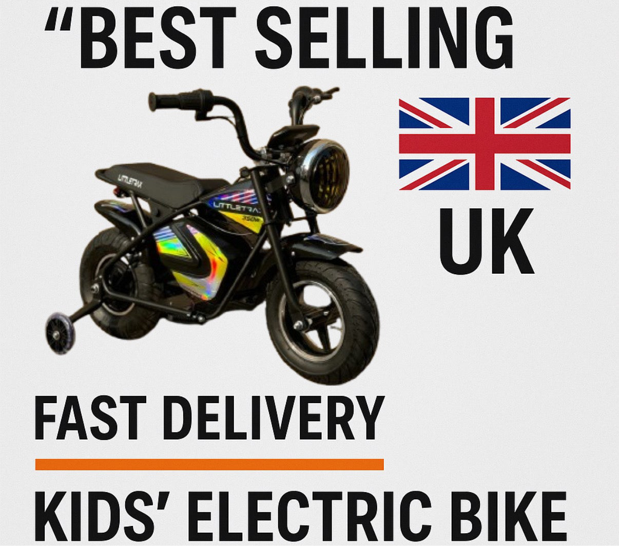 NEW LittleTrax Kids Electric Monkey Bike 350w Dirt bike ride on toy similar to 50cc off road bike
