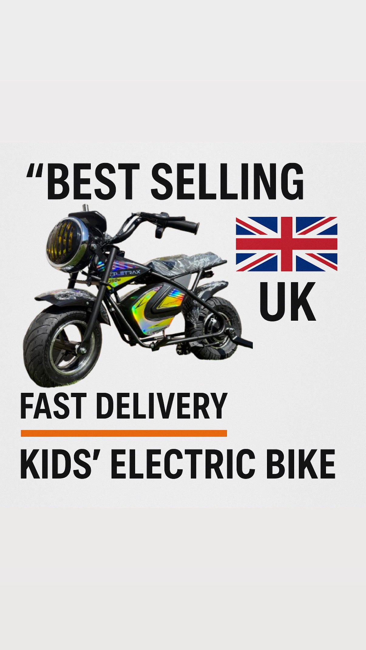 NEW LittleTrax Kids Electric Monkey Bike 350w Dirt bike ride on toy similar to 50cc off road bike